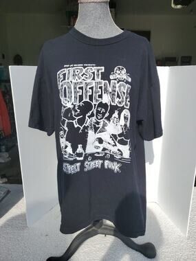 First Offense Rustbelt Street Punk Band Black T-shirt